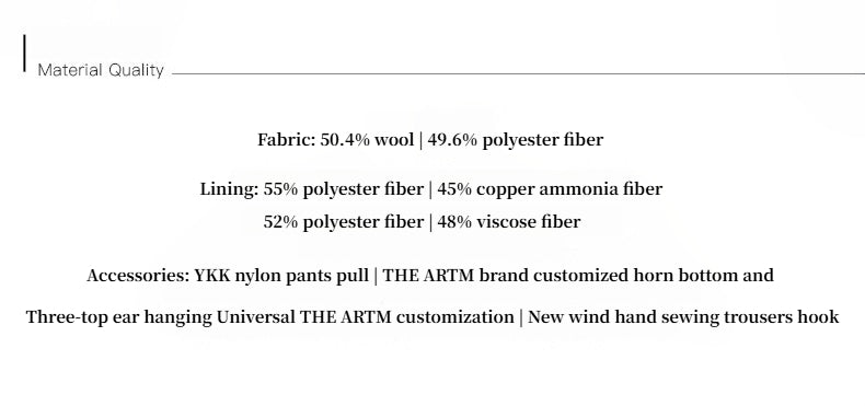 Imported wool pleated high-waisted straight-leg all-match slimming suit trousers for women-3